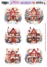 BBSC10055 Push-Out Scenery - Berries Beauties - House - Round