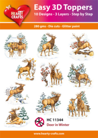 HC 11344 - Deer in Winter - 3D Toppers