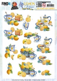 SB10947 3D Push Out - Yvonne Creations - Lemon Breeze - Lemon Tea