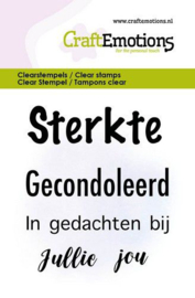 130501/5014 Stempel – Tekst Sterkte Gecondoleerd