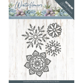 PM10143 Snij- en embosmal - Winterflowers - Precious Marieke