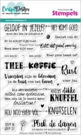 CDST-0155 CarlijnDesign Clear stamp Wijze Woorden 3