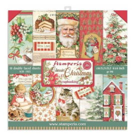Paperpad 15 x 15cm - Classic Christmas - Stamperia - SBBXS06