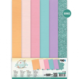 BB-A4-10031 Linen Cardstock Pack - Berries Beauties - Dragonflies - A4
