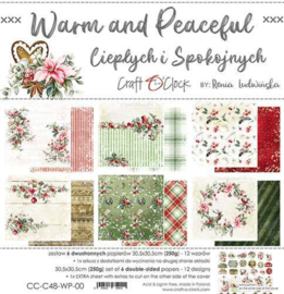 Craft O' Clock - Warm and Peaceful - Paper Collection Set - 30.5 x 30.5 cm - PAKKETPOST!