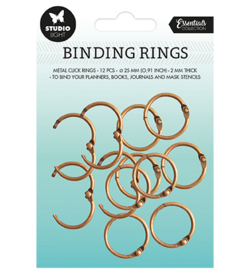 SL-ES-RING02 - Binding click rings Old Gold Essentials nr.02