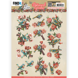 CD11907 3D Cutting Sheets - Amy Design - Botanical Garden - Colorful Birds