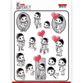 CD11467 3D vel A4 - Pierrot - Yvonne Creations