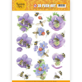 SB10365  Uitdrukvel A4 - Buzzing Bees - Jeanine's Art