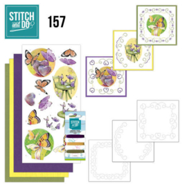 Stitch and Do 157 - set voor 3 borduurkaarten