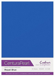 Royal Blue - Glanskarton A4 310 grams - 10 vel - Centura Pearl