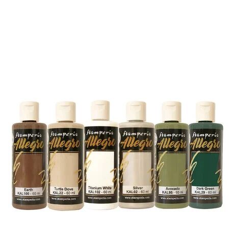KALKIT64 Stamperia - The Owl's House - Allegro Paint Kit (6pcs) - PAKKETPOST!!!