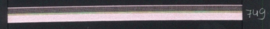 9mm lint Organza/Satijn - Licht Rose - 1 meter