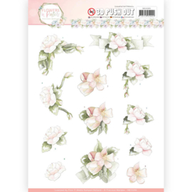 SB10285 Stansvel 3D A4  - Flowers in Pastel - Marieke Design