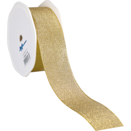 Lint 38mm breed, Goud - per meter