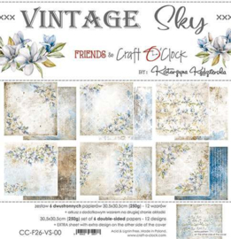 Craft O' Clock - Vintage Sky - Paperpad 30.5 x 30.5 cm - PAKKETPOST!