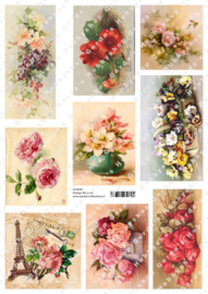 GH3055 Vintage vel - Bloemen - Gerda's Hobbyshop