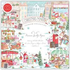 Christmas Market 6x6 Inch Paper Pad (CCPPAD046B)