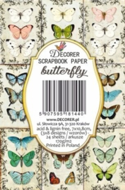 Butterfly Mini Paper Pack (DECOR-M144) - 24 stuks