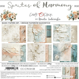 CC-C78-SH-08 Craft O Clock Basic Paper Pack 20x20 cm Sprites of Harmony
