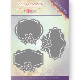 JAD10036 Snij- en embosmal - Vintage Flowers - Jenine's Art