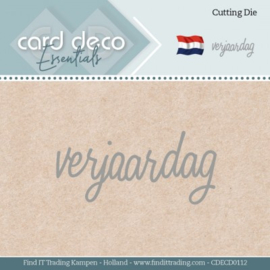CDECD0112 Snij- en embosmal -  Verjaardag - Card Deco