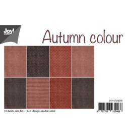 6011/0506 Paperbloc A4 a 12 vel - Autumn Colour - Joy Crafts