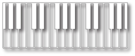 98870 Snij- embosmal - Piano Border - Memorybox