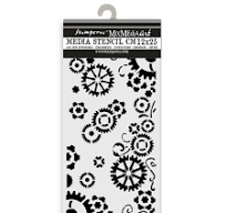 Gear up for Christmas Thick Stencil 12x25cm Gears (KSTDL98)