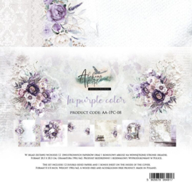 AA-IPC-08 Alchemy of Art - In Purple Color - Paper Collection Set 20.3 x 20.3 cm