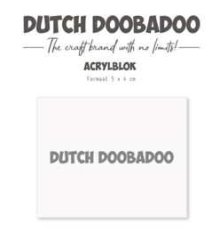 476.125.003 DDBD Acryl stamp bloc 40x50 mm