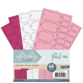 CDETAG005 Tags Roze - Card Deco
