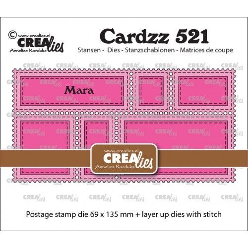 Crealies - Cardzz - Cardzz - Postzegelframe mini slimline Mara - CLCZ521
