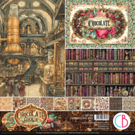 The Chocolate Factory 12x12 Inch Patterns Pad (8pcs) (CBT100) - PAKKETPOST!!