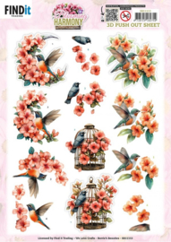 SB11113 3D Pushout Sheet - Berries Beauties - Blooming Harmony - Blooming Serenade