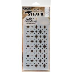 THS093 Starry Layered Stencil 4.125"X8.5" - Tim Holtz