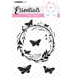 SL-ES-STAMP232 - Silhouette butterfly wreath Essentials nr.232