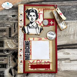 CSD356 Elizabeth Craft Design - Planner Essentials - Favorite Humans - Stamp & Die Set - Frida at Home