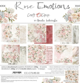 CC-C73-RE-00 Paper Pack 30x30 cm Rose Emotions - PAKKETPOST!!