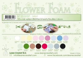 25.5107 Flower foam sheets A4 0.8mm. Mint - per stuk