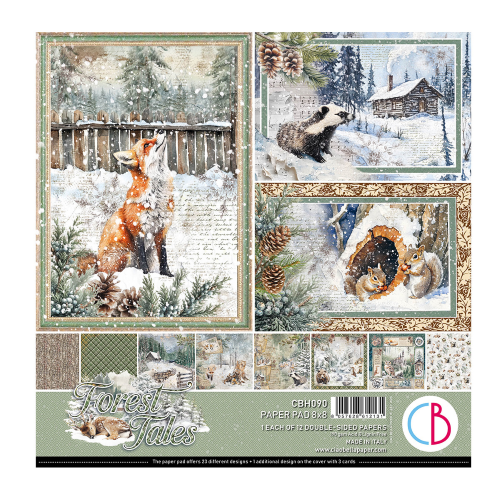 Forest Tales 8x8 Inch Paper Pad (12pcs) (CBH090)