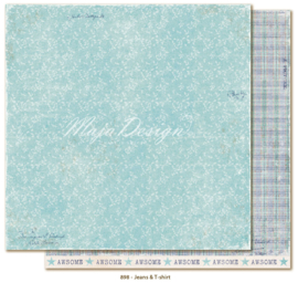 898 Scrappapier dubbelzijdig - Denim and Friends - Maja Design