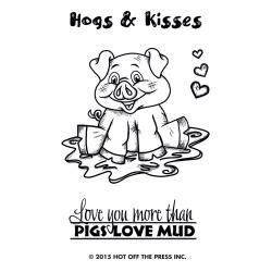 HOTP-1169 Hogs en Kisses - Clearstempel - Hot off the Press
