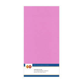 37 Fuchsia Paars - Linnen Kaarten 4 kant 13.5x27cm - 10 stuks - 200 grams - Card Deco