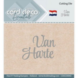 CDECD0043 Snij- en embosmal - Van Harte - Card Deco
