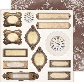 Paper Pad Secret Garden 20,5x20,5cm, 250 gsm - Plaatjes - Lemon Craft