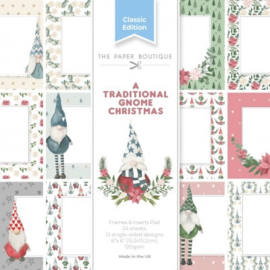 PB2122 The Paper Boutique A Traditional Gnome Christmas Frames & Insert Papers For 6x6 Cards