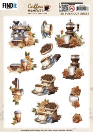 SBB11010 3D Push out Sheet - Berries Beauties - Coffee Moments - Coffee Machine
