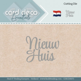 CDECD0071 Snij- en embosmal - Nieuw Huis  - Card Deco