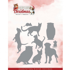 BBD10067 Dies - Berries Beauties - A Very Furry Christmas - Very Furry Friends